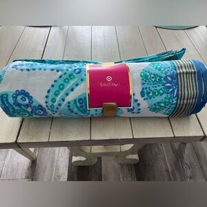 Lilly Pulitzer beach towel.